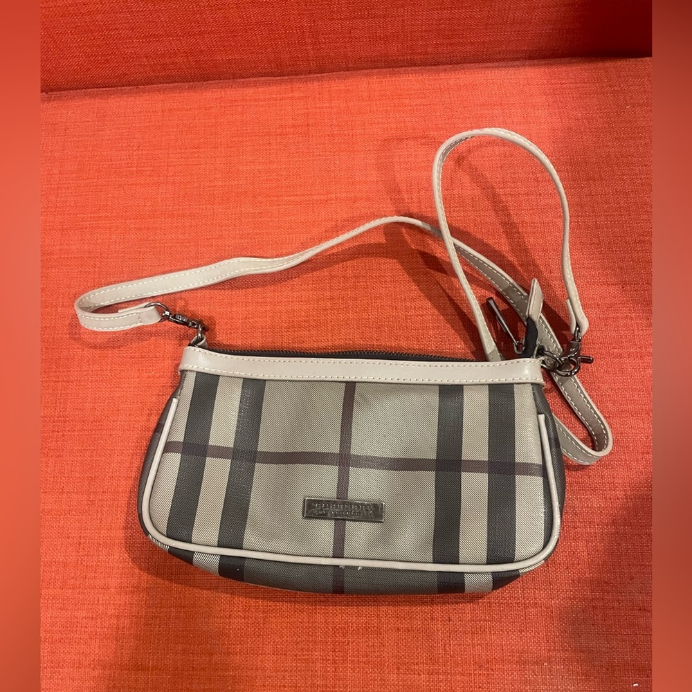 Burberry Beige Plaid Shoulder Bag/Crossbody